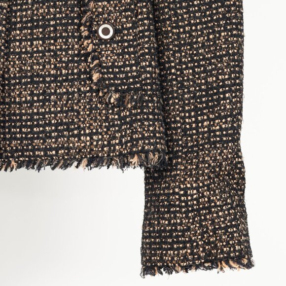 Chanel 03A Brown Wool-Blend Tweed Buttoned Blazer - Picture 5 of 12